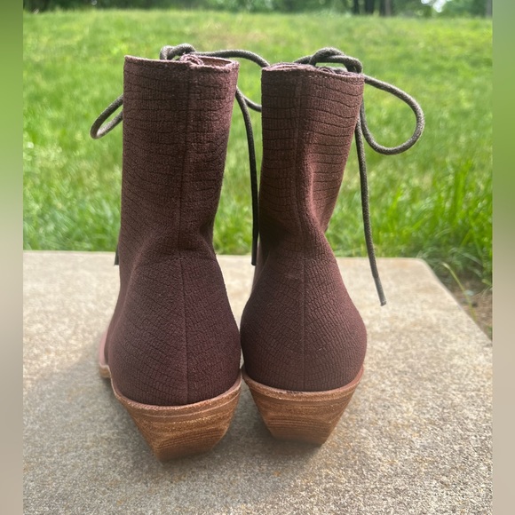 Jeffrey Campbell Burgundy Suede Boots - Picture 4 of 9